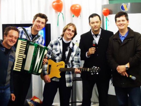 Lude, Evandro, Léo, Fernando Melo e Dep. Jean Kulmann 